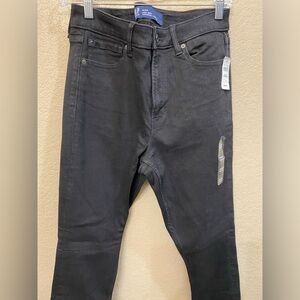 High rise black jeggings